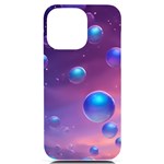 Bubbles iPhone 14 Pro Max Black UV Print PC Hardshell Case