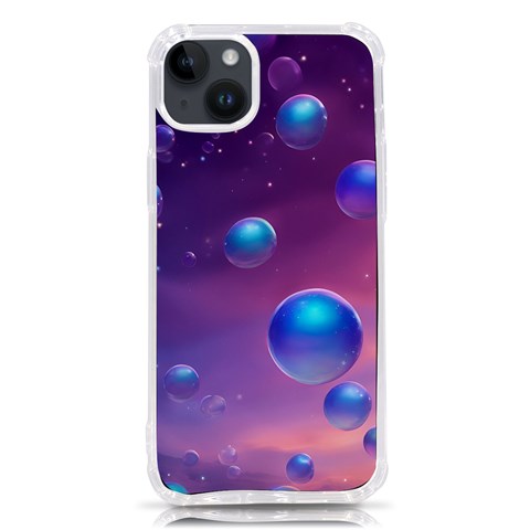 Bubbles iPhone 14 Plus TPU UV Print Case from ArtsNow.com Front