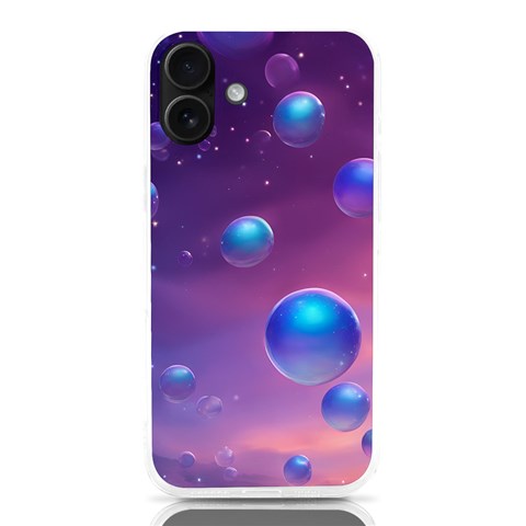 Bubbles iPhone 16 Plus TPU UV Print Case from ArtsNow.com Front