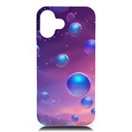 Bubbles iPhone 16 Plus Black UV Print PC Hardshell Case