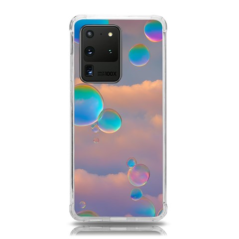 Clouds and Bubbles Samsung Galaxy S20 Ultra 6.9 Inch TPU UV Case from ArtsNow.com Front