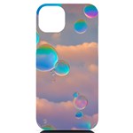 Clouds and Bubbles iPhone 14 Plus Black UV Print PC Hardshell Case