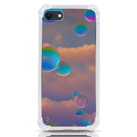 Clouds and Bubbles iPhone SE from ArtsNow.com Front