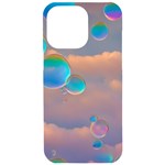 Clouds and Bubbles iPhone 15 Pro Max Black UV Print PC Hardshell Case