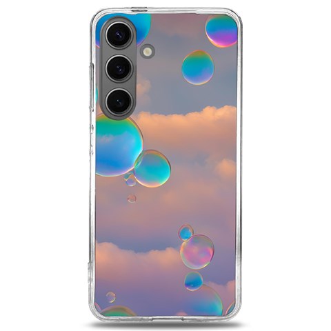 Clouds and Bubbles Samsung Galaxy S24 6.2 Inch TPU UV Case from ArtsNow.com Front