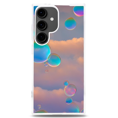 Clouds and Bubbles Samsung Galaxy S24 Plus 6.7 Inch TPU UV Case from ArtsNow.com Front