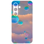 Clouds and Bubbles Samsung Galaxy S24 6.2 Inch Black TPU UV Case