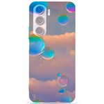 Clouds and Bubbles Samsung Galaxy S24 Plus 6.7 Inch Black TPU UV Case