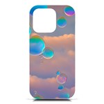 Clouds and Bubbles iPhone 16 Pro Black UV Print PC Hardshell Case