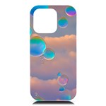 Clouds and Bubbles iPhone 16 Pro Max Black UV Print PC Hardshell Case