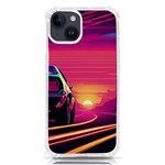 Retrowave Sunset iPhone 14 TPU UV Print Case