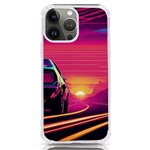 Retrowave Sunset iPhone 13 Pro Max TPU UV Print Case