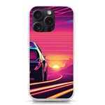 Retrowave Sunset iPhone 15 Pro TPU UV Print Case