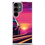 Retrowave Sunset Samsung Galaxy S24 Plus 6.7 Inch TPU UV Case