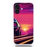 Retrowave Sunset iPhone 16 TPU UV Print Case