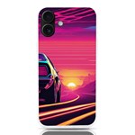 Retrowave Sunset iPhone 16 Plus TPU UV Print Case