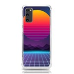 Retrowave Grid Sunset Samsung Galaxy S20 6.2 Inch TPU UV Case