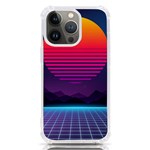 Retrowave Grid Sunset iPhone 13 Pro TPU UV Print Case