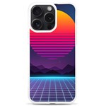 Retrowave Grid Sunset iPhone 15 Pro Max TPU UV Print Case