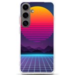 Retrowave Grid Sunset Samsung Galaxy S24 Ultra 6.9 Inch TPU UV Case