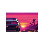 Retrowave Sticker Sticker (Rectangular)