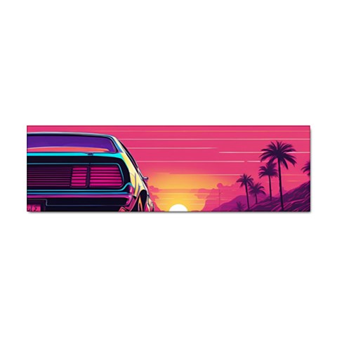 Retrowave Sticker Sticker Bumper (10 pack) from ArtsNow.com Front