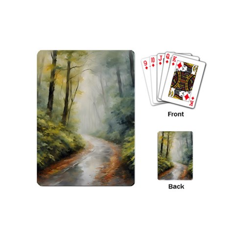 Forest Scene Playing Cards Single Design (Mini) from ArtsNow.com Back