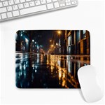 Rainy City Street at Night Small Mousepad