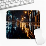 Rainy City Street at Night Large Mousepad