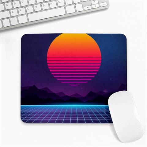 Retrowave Sunset Large Mousepad from ArtsNow.com Front