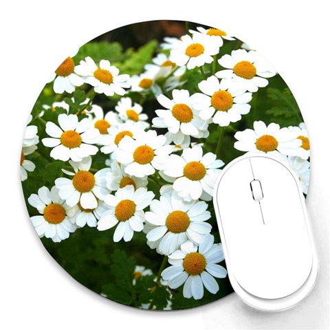 Flowers Round Mousepad from ArtsNow.com Front