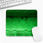 Green Droplets Large Mousepad