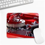 Red and Chrome Small Mousepad