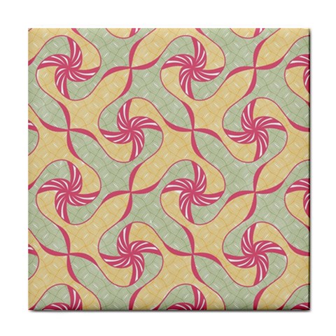 Abstract Pattern Design Scrapbooking Tile Coaster from ArtsNow.com Front