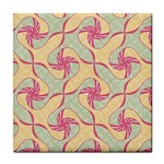 Abstract Pattern Design Scrapbooking Tile Coaster