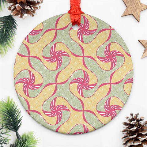 Abstract Pattern Design Scrapbooking Ornament (Round) from ArtsNow.com Front