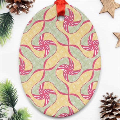 Abstract Pattern Design Scrapbooking Ornament (Oval) from ArtsNow.com Front