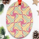 Abstract Pattern Design Scrapbooking Ornament (Oval)