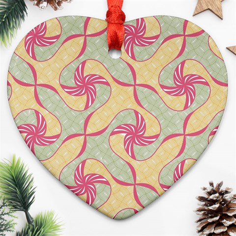 Abstract Pattern Design Scrapbooking Ornament (Heart) from ArtsNow.com Front