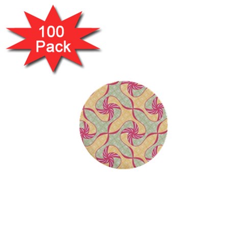 Abstract Pattern Design Scrapbooking 1  Mini Buttons (100 pack)  from ArtsNow.com Front