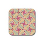 Abstract Pattern Design Scrapbooking Rubber Coaster (Square)