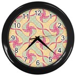 Abstract Pattern Design Scrapbooking Wall Clock (Black)