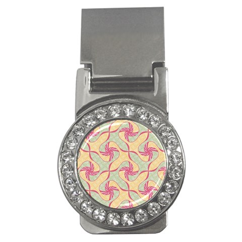 Abstract Pattern Design Scrapbooking Money Clips (CZ)  from ArtsNow.com Front