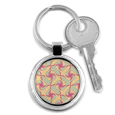 Abstract Pattern Design Scrapbooking Key Chain (Round) from ArtsNow.com Front