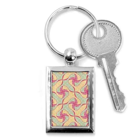 Abstract Pattern Design Scrapbooking Key Chain (Rectangle) from ArtsNow.com Front