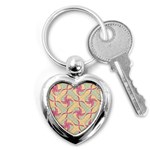 Abstract Pattern Design Scrapbooking Key Chain (Heart)