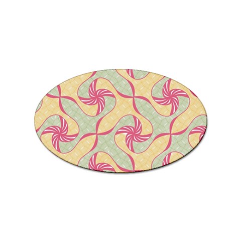 Abstract Pattern Design Scrapbooking Sticker (Oval) from ArtsNow.com Front