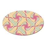 Abstract Pattern Design Scrapbooking Oval Magnet