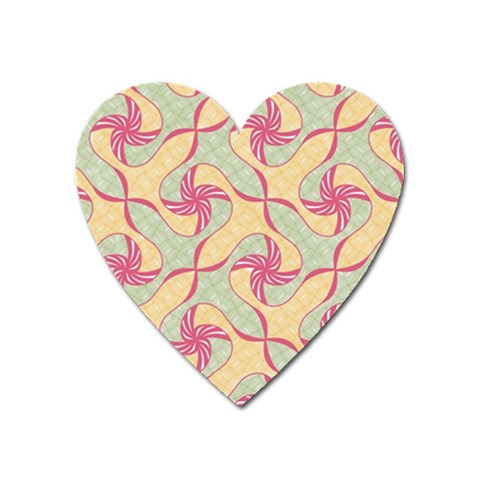 Abstract Pattern Design Scrapbooking Heart Magnet from ArtsNow.com Front