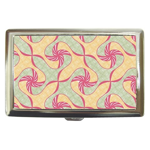 Abstract Pattern Design Scrapbooking Cigarette Money Case from ArtsNow.com Front